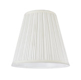 # 33004 Transitional Pleated Empire Spider Construction Lamp Shade in Off White Rayon Fabric, 9" wide (5" x 9" x 8 1/2")