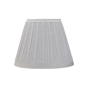 # 33006 Transitional Pleated Empire Shape Spider Construction Lamp Shade in Off White Cotton Fabric, 9" wide (5" x 9" x 7")