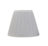 # 33006 Transitional Pleated Empire Shape Spider Construction Lamp Shade in Off White Cotton Fabric, 9" wide (5" x 9" x 7")
