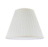# 33026 Transitional Pleated Empire Shape Spider Construction Lamp Shade in Off-White Cotton Fabric, 14" wide (7" x 14" x 11")