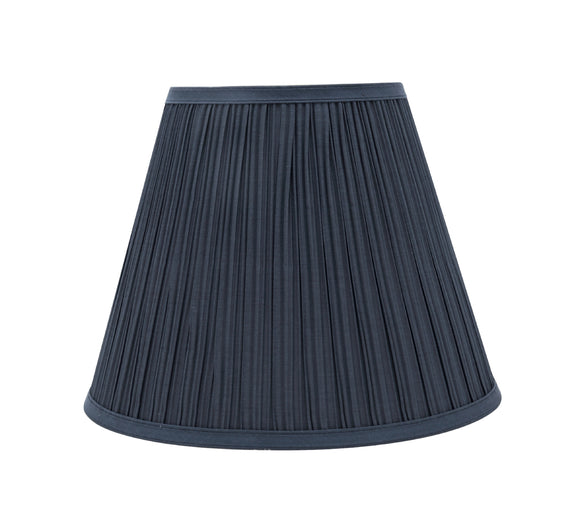 # 33051 Transitional Pleated Empire Shaped Spider Construction Lamp Shade in Dark Blue, 13