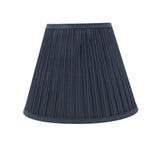 # 33051 Transitional Pleated Empire Shaped Spider Construction Lamp Shade in Dark Blue, 13" wide (7" x 13" x 10")