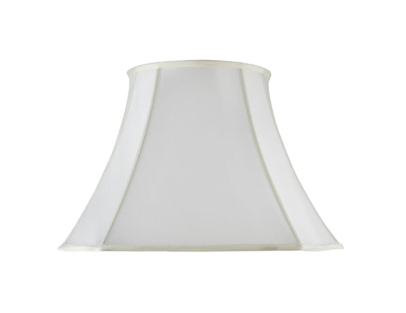 # 34006 Transitional Bell Shape Spider Construction Lamp Shade in Off White Fabric, 18