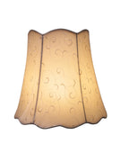 # 34061 Transitional Scallop Bell Shape Spider Construction Lamp Shade in Beige, 16" wide (10" x 16" x 15")