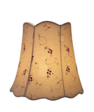 # 34062 Transitional Scallop Bell Shape Spider Construction Lamp Shade in Apricot, 16" wide (10" x 16" x 15")