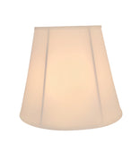 # 35002  Transitional Hexagon Bell Shape Spider Construction Lamp Shade in Off White Fabric, 16" wide (10" x 16" x 14")