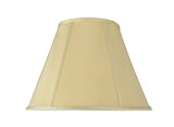 # 35004 Transitional Hexagon Bell Shape Spider Construction Lamp Shade in Beige Fabric, 16" wide (8" x 16" x 12")