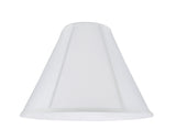 # 35005 Transitional Hexagon Bell Shape Spider Construction Lamp Shade in Off White Fabric, 16" wide (6" x 16" x 12")