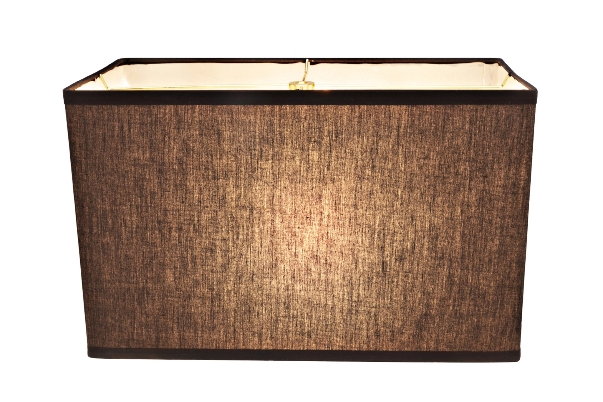 Aspen Creative Light Grey Rectangular Hardback Lamp Shade - Spider Construction, Linen Fabric, 8x16 Top/Bottom X 10" H - View #12