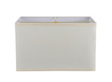 # 36002  Transitional Rectangular Hardback Spider Construction Lamp Shade, Off-White, 16" wide, Top: 8" + 16" Bottom: 8 + 16"  Height: 10"