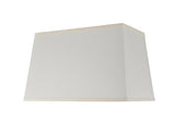 # 36021 Transitional Rectangular Hardback Spider Construction Lamp Shade, Off White, 16" wide, Top: 8" + 14"  Bottom: 10" + 16"  Height: 10"