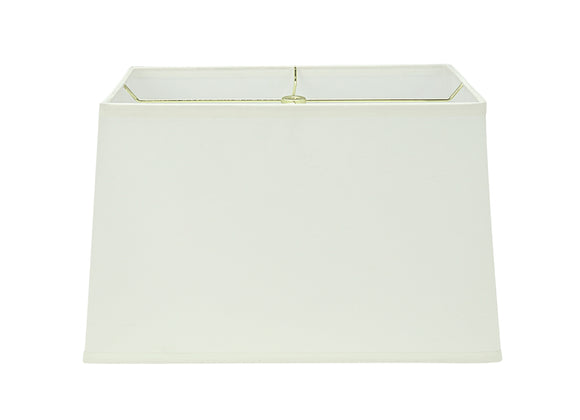 # 36023 Transitional Rectangle Hardback Shape Spider Construction Lamp Shade in Off White, 16