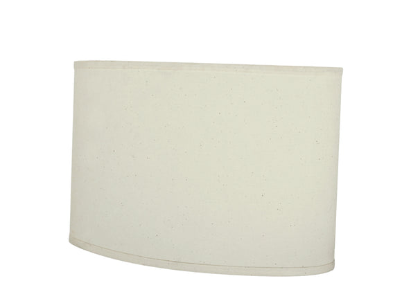 # 37041 Transitional Oval Hardback Shaped Spider Construction Lamp Shade in Off-White, 16 1/2