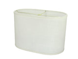 # 37051 Transitional Oval Hardback Shaped Spider Construction Lamp Shade in Off-White, 16 1/2" wide (9 1/2" + 16 1/2") x (9 1/2" +x 16 1/2") x 11"