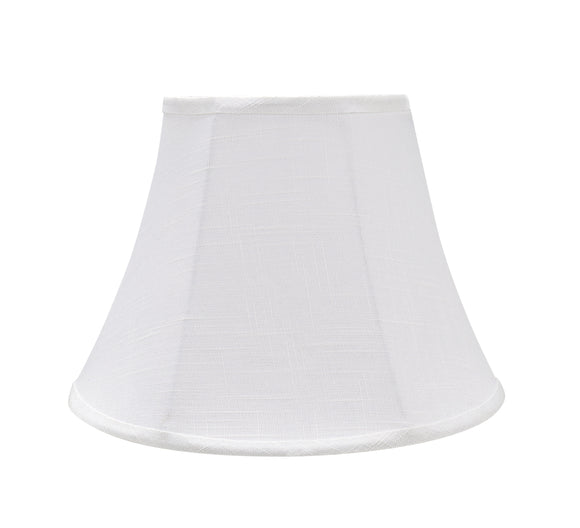 # 38002 Transitional Bell Shaped Collapsible Spider Construction Lamp Shade in Off-White, 13