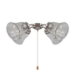 # 23163-4 Transitional Clear Ceiling Fan Replacement Glass Shade.2-1/4"Fitter,5-1/8"Diameter x 5-4/12"Height.4 Pack