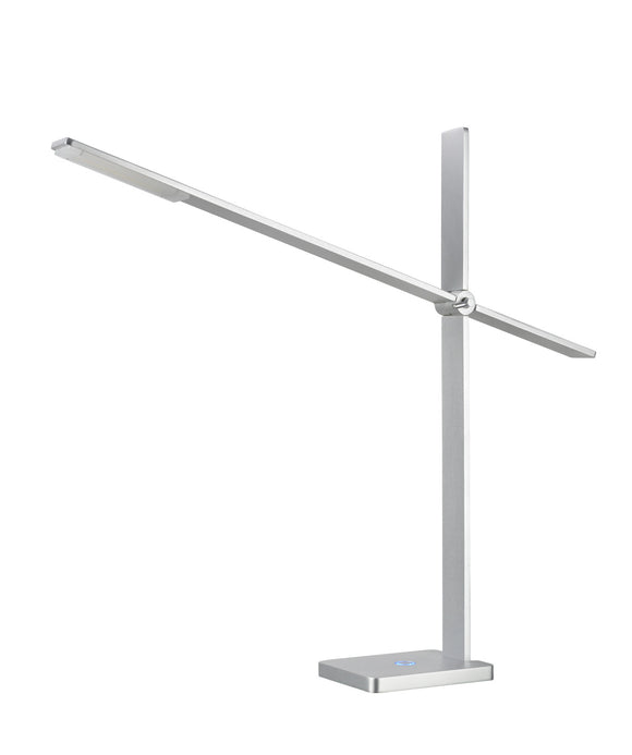 # 40056, Dimmable LED Desk Lamp, 7W Contemporary Design in Anodized Aluminum, 22 1/4