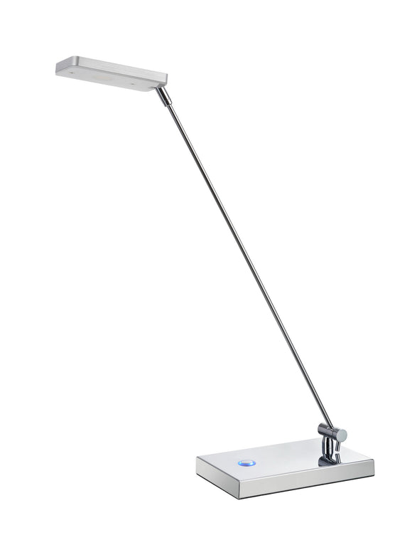 # 40058, Dimmable LED Desk Lamp, 5W Contemporary Design in Anodized Aluminum, 18 1/2