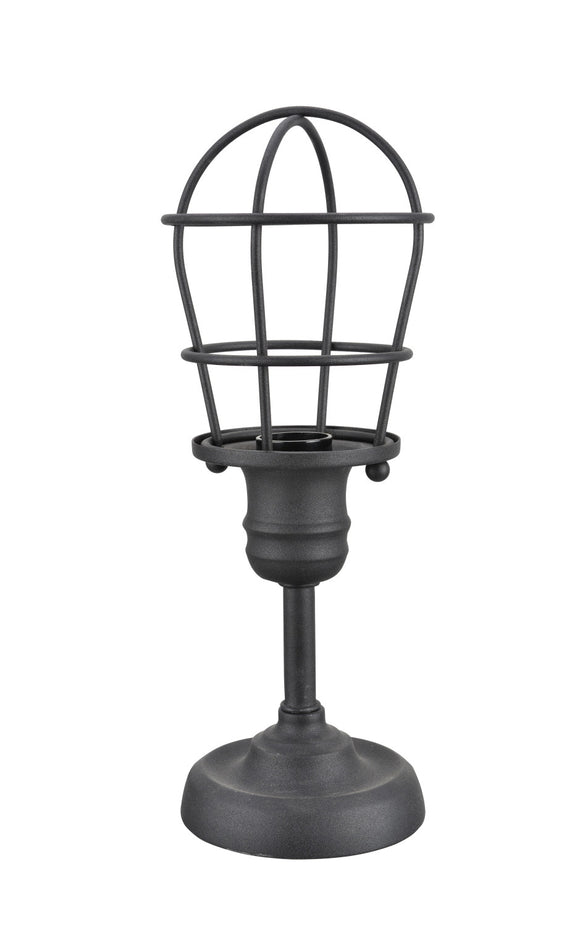 # 40080, Wire Cage Metal Accent Lamp, Vintage Design in Sand Black Finish, 11 1/2