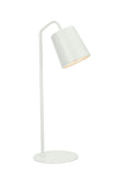 # 40100-1, 23" High Modern Metal Desk Lamp, Almond Finish with Metal Lamp Shade, 7 1/2" wide