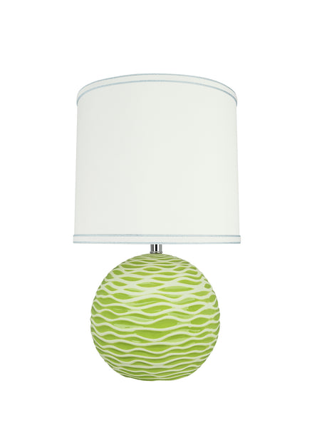 Aspen Creative 40189 11 高さ19 1/2インチ トランジショナルセラミックテーブル ライトグリーン ハード 並行輸入品