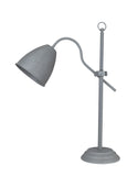 # 40207-11, 27" High Transitional Metal Desk Lamp, Cement Finish with Metal Lamp Shade, 7-1/2" wide
