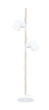 # 45018-11, Two-Light Adjustable Tree Floor Lamp, Modern Design in Matte White, 61-1/2" High