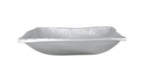 # 80004-11, Rectangle Large Tray, Hand Made Cast Aluminum Serving Platter For Home Decor, Party, Food, Candy, Fruit, Nickel Finish, 11-3/4" L x 13" W x 3" H
