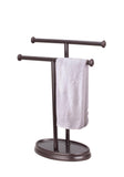 # 50001-1 Two Pack, Hand Towel Holder, Transitional Design, in Oil Rubbed Bronze, 13 1/2" H