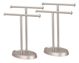 # 50001-2  Two Pack, Hand Towel Holder, Transitional Design in Satin Nickel, 13 1/2" H