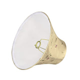 # 58001 Transitional Bell Shape UNO Construction Lamp Shade in Gold, 13" Wide (6" x 13" x 9")