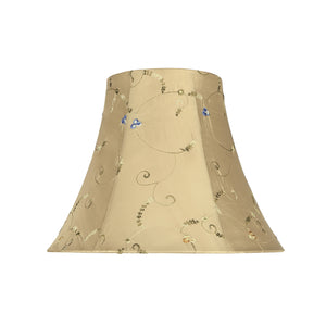# 58051 Transitional Bell Shape UNO Construction Lamp Shade in Gold, 14" Wide (7" x 14" x 11")