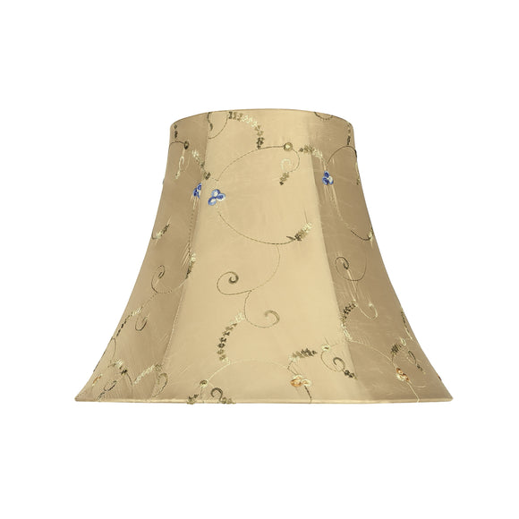 # 58051 Transitional Bell Shape UNO Construction Lamp Shade in Gold, 14