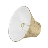 # 58051 Transitional Bell Shape UNO Construction Lamp Shade in Gold, 14" Wide (7" x 14" x 11")