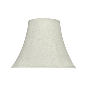 # 58052 Transitional Bell Shape UNO Construction Lamp Shade in Linen White, 14" Wide (7" x 14" x 11")