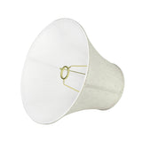 # 58052 Transitional Bell Shape UNO Construction Lamp Shade in Linen White, 14" Wide (7" x 14" x 11")