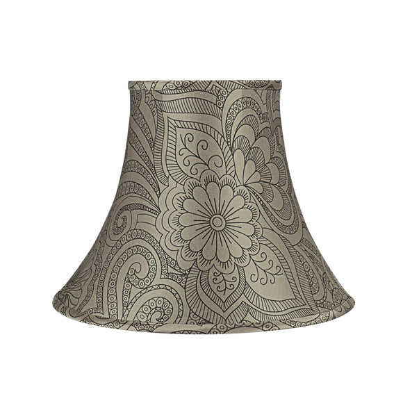 # 58054 Transitional Bell Shape UNO Construction Lamp Shade in Taupe, 14