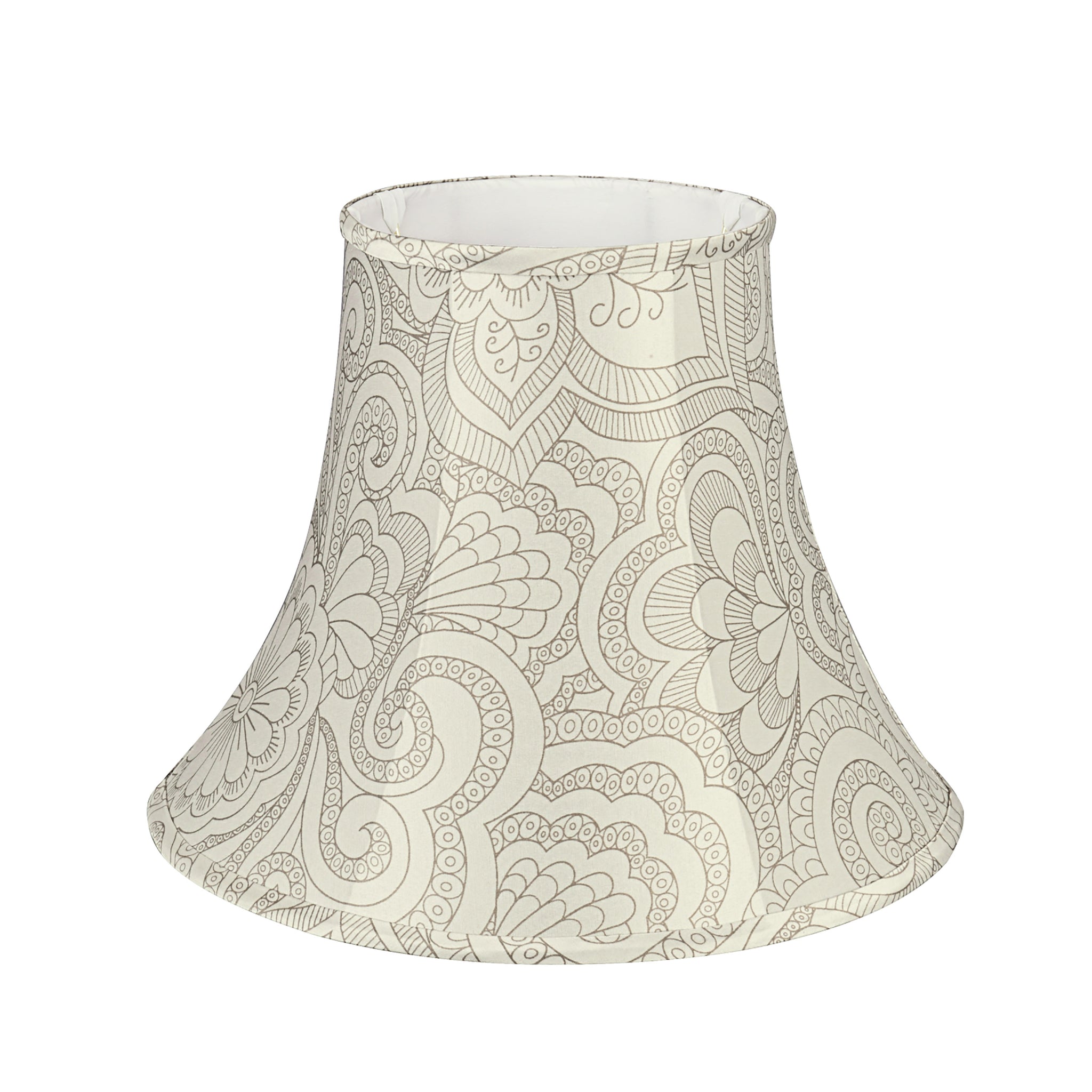 58055 Transitional Bell Shape UNO Construction Lamp Shade in White