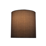 # 58301 Transitional Drum (Cylinder) Shape UNO Construction Lamp Shade in Grey & Black, 8" Wide (8" x 8" x 8")