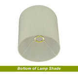 # 58303 Transitional Drum (Cylinder) Shape UNO Construction Lamp Shade in Off White, 8" Wide (8" x 8" x 8")