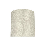 # 58305 Transitional Drum (Cylinder) Shape UNO Construction Lamp Shade in White & Grey, 8" Wide (8" x 8" x 8")