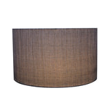 # 58327 Transitional Drum (Cylinder) Shape UNO Construction Lamp Shade in Grey & Black, 17" Wide (17" x 17" x 10")