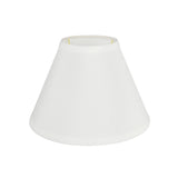 # 58730 Transitional Hardback Empire Shape UNO Construction Lamp Shade in White, 9" Wide (4" x 9" x 6-1/2")