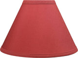 # 58755 Transitional Hardback Empire Shape UNO Construction Lamp Shade in Red, 10" Wide (4" x 10" x 7")