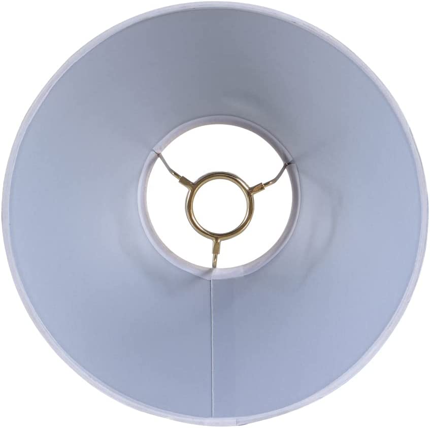 Aspen Creative Empire UNO Lamp Shade - White With Petal Paper 4x10x7 Inch Slip UNO 33mm Fitter