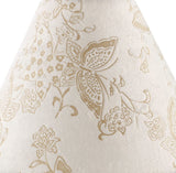 # 58758 Transitional Hardback Empire Shape UNO Construction Lamp Shade in Off White Butterfly Pattern, 11" Wide (4" x 11" x 7")