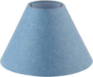 # 58760 Transitional Hardback Empire Shape UNO Construction Lamp Shade in Blue Washi Paper, 10" Wide (4" x 10" x 7")