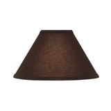 # 58761 Transitional Hardback Empire Shape UNO Construction Lamp Shade in Dark Brown, 11" Wide (4" x 11" x 7")