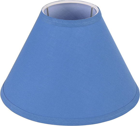 # 58763 Transitional Hardback Empire Shape UNO Construction Lamp Shade in Cornflower Blue, 10