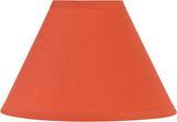 # 58765 Transitional Hardback Empire Shape UNO Construction Lamp Shade in Indian Red, 10" Wide (4" x 10" x 7")